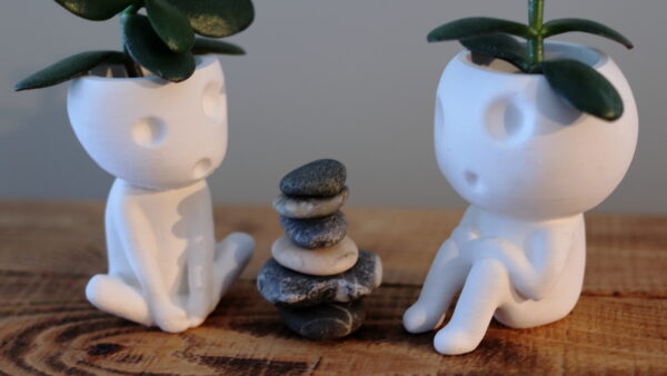 Sitting Kodama Planters Bundle