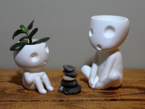 Sitting Kodama Planters Bundle