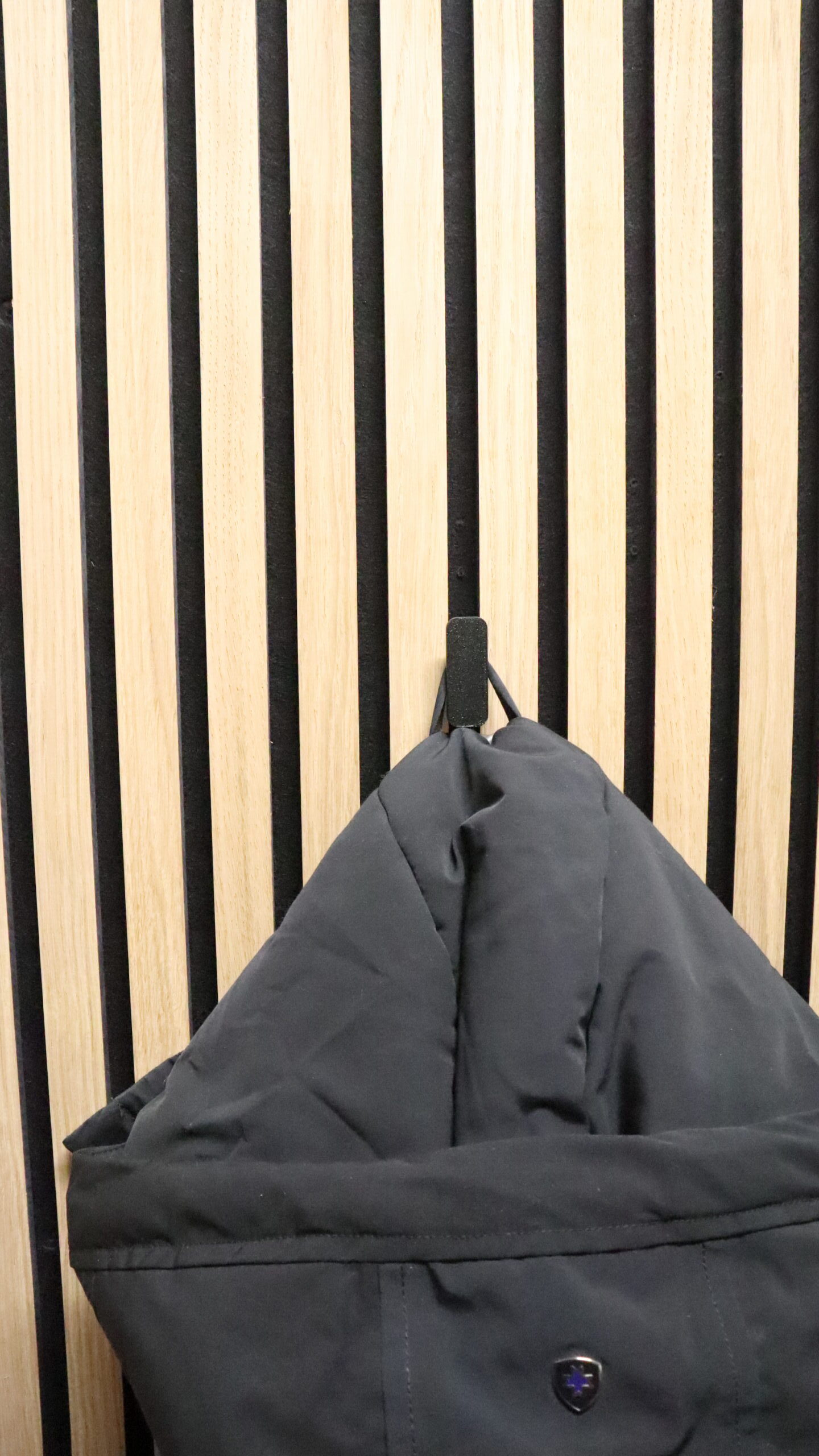 Minimalist Black Wall Hook | Modern Coat Hanger for Acoustic Panels - Image 4