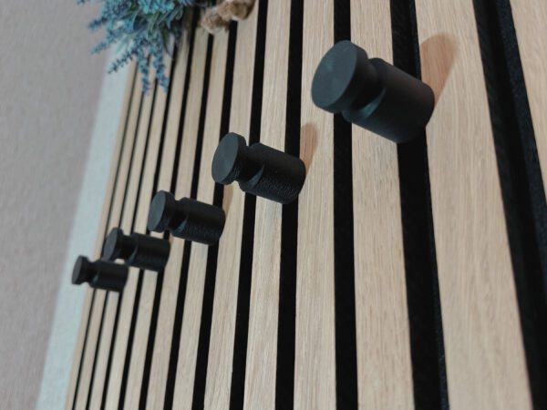 Knob Coat Hook for Acoustic Panels | Modern Wall Hook for Coats, Bags & Accessories - Image 4