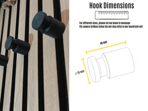 Knob Coat Hook for Acoustic Panels | Modern Wall Hook for Coats, Bags & Accessories - Image 7