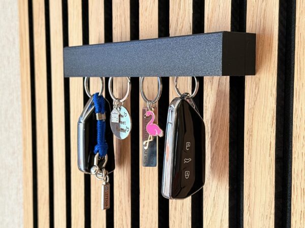 Keychain holder acoustic panel matte black no drill – DSDesign QuickFix