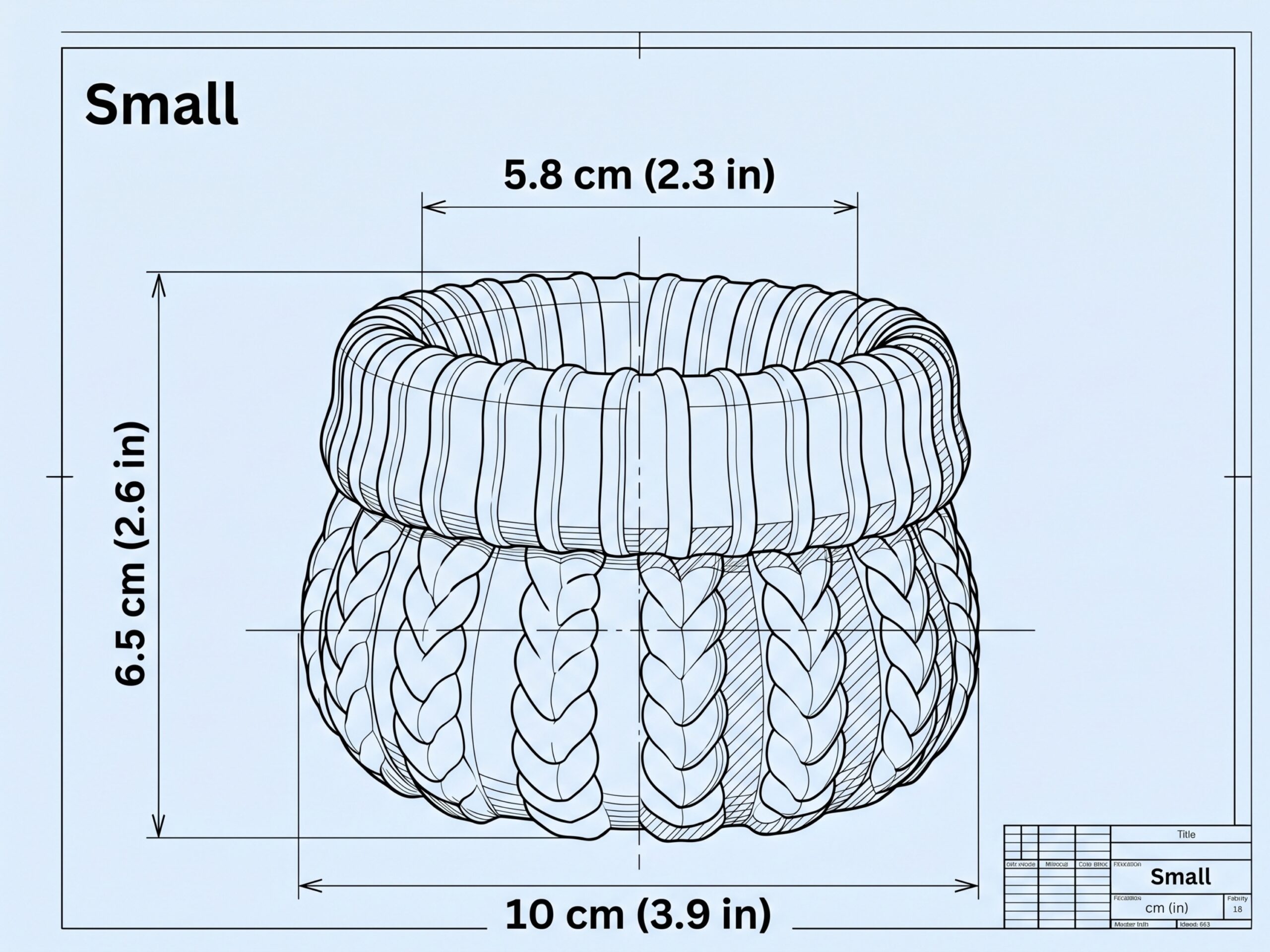 Small planter dimensions: 10 cm outer width, 6.5 cm height and 5.8 cm opening diameter.